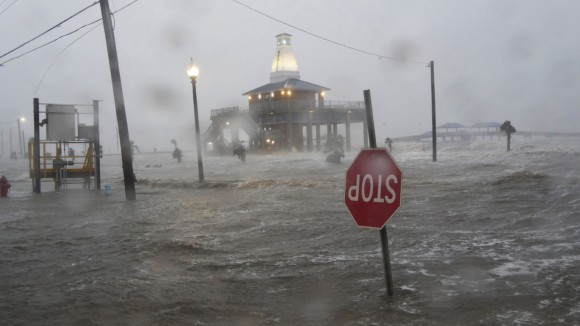 Hurricane Ida Strikes the Gulf Coast - stock photo