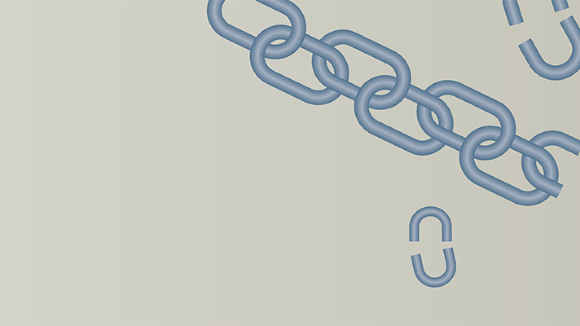 Several chains, with some broken links