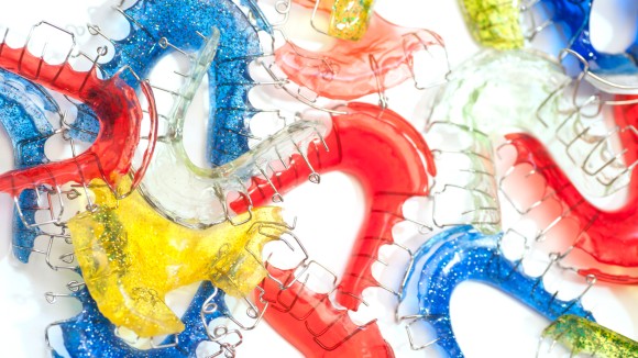 Multicoloured orthodontic appliances