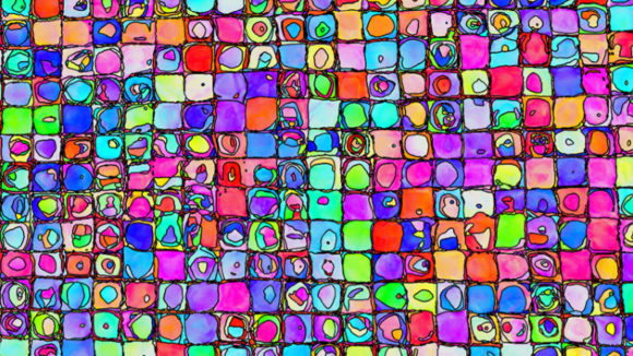 multi-coloured squares
