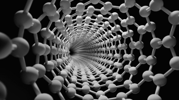nanomaterial on a black background