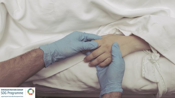 Doctor easing the pain of patient