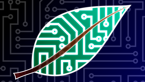 Conceptual illustration of an artificial leaf