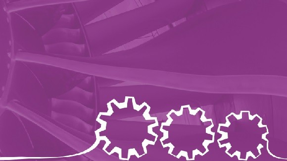 jet engine with purple color wash