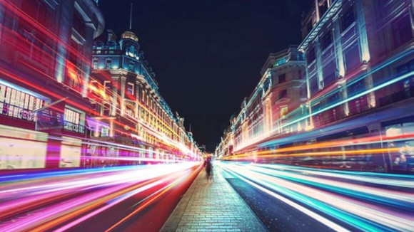 Speed of light in London City