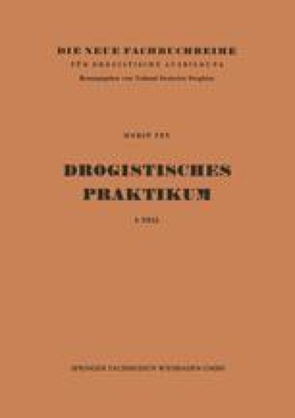 Chapter cover | Aufbewahren und Lagern von Drogen, Chemikalien und  Spezialitäten | SpringerLink