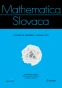 Volumes and issues | Mathematica Slovaca | Springer Nature Link