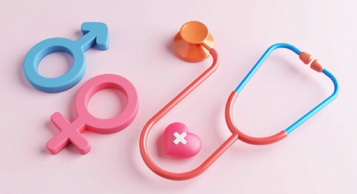 Stethoscope and gender symbols