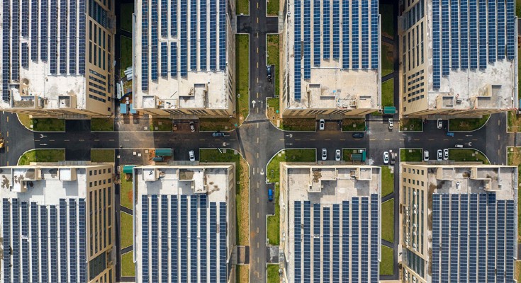 Rooftop Solar Energy Facility In Yongzhou, China