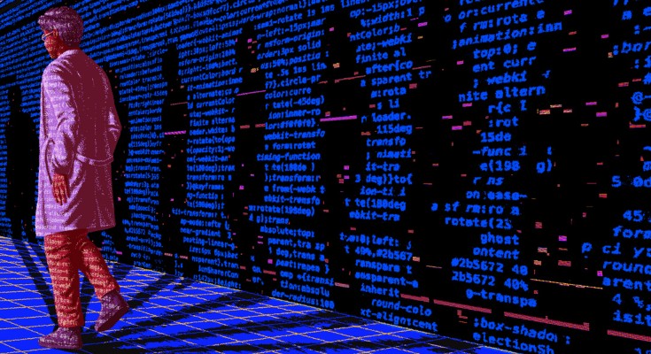 Conceptual illustration showing a person with multiple shadows