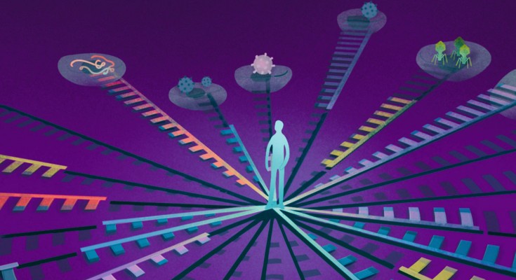 Luebbert et al. present a method to detect viral sequences in bulk and single-cell transcriptomic data using conserved amino acid domains instead of annotated reference genomes.