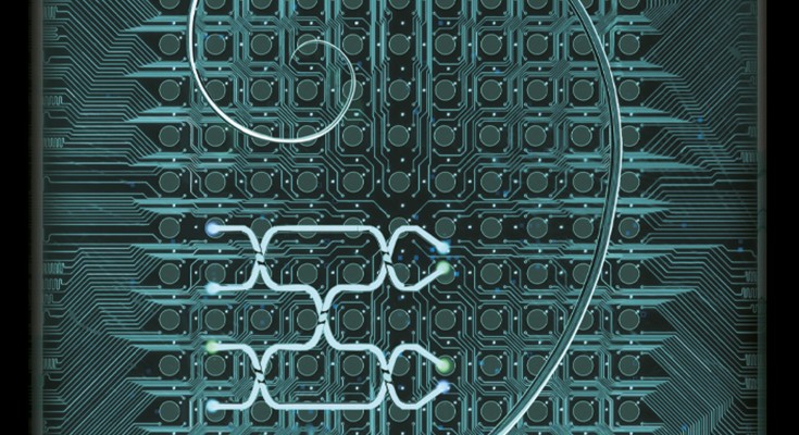 The chip from a quantum computer