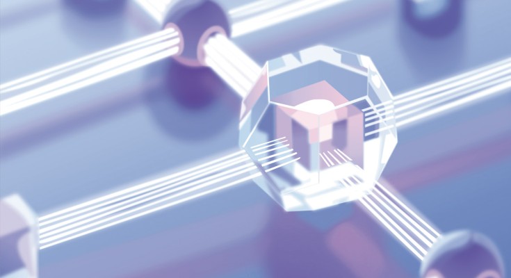 artistic image of a quantum network