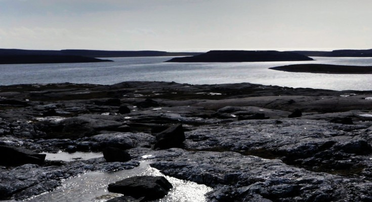 3.8-billion-year-old metamorphosed igneous rocks of the Innuksuac Complex on Hudson Bay's eastern shore
