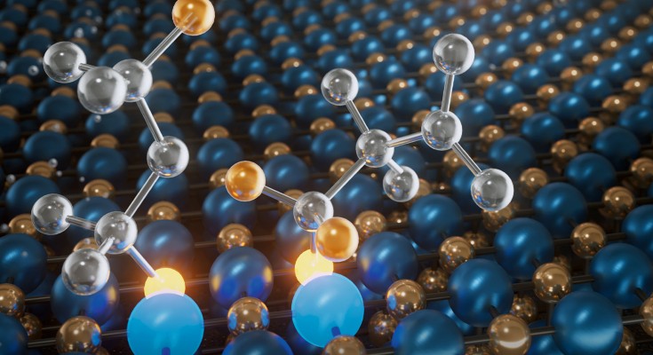 The image on the cover shows the formation process of a sodium fluoride interphase on a sodium metal surface by the reduction of fluorinated sodium salts solvated by a presalt solvent.