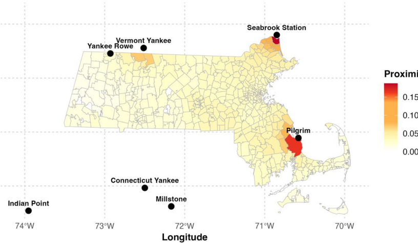 Residential proximity to nuclear power plants and cancer incidence in Massachusetts, USA (2000–2018)