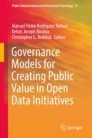 Documento Governance models for creating public value in open data initiatives