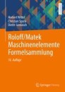 Roloff/Matek Maschinenelemente Formelsammlung | SpringerLink