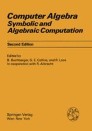 Computer Algebra: Symbolic and Algebraic Computation | SpringerLink