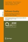 Software Quality: The Next Big Thing in Software Engineering and Quality