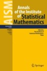 Front cover of Annals of the Institute of Statistical Mathematics