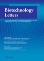 Front cover of Biotechnology Letters