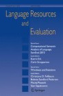 Front cover of Language Resources and Evaluation