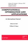 Front cover of Computational Optimization and Applications