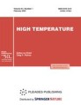 Front cover of High Temperature