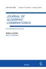 Front cover of Journal of Algebraic Combinatorics