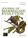 Front cover of Journal of Mammalian Evolution