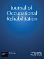 Front cover of Journal of Occupational Rehabilitation