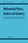 Front cover of Mathematical Physics, Analysis and Geometry