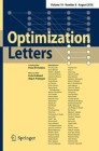 Front cover of Optimization Letters