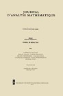 Front cover of Journal d'Analyse Mathématique