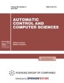 Front cover of Automatic Control and Computer Sciences