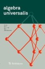 Front cover of Algebra universalis