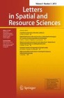 Front cover of Letters in Spatial and Resource Sciences