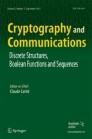 Front cover of Cryptography and Communications