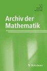 Front cover of Archiv der Mathematik