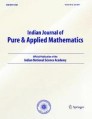 Front cover of Indian Journal of Pure and Applied Mathematics