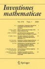 Front cover of Inventiones mathematicae