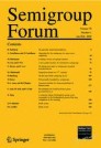 Front cover of Semigroup Forum