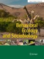 Front cover of Behavioral Ecology and Sociobiology