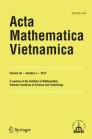 Front cover of Acta Mathematica Vietnamica