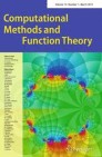 Front cover of Computational Methods and Function Theory