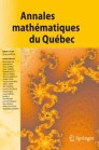 Front cover of Annales mathématiques du Québec