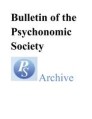 Bulletin of the Psychonomic Society