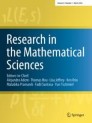 Front cover of Research in the Mathematical Sciences