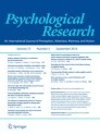Front cover of Psychological Research
